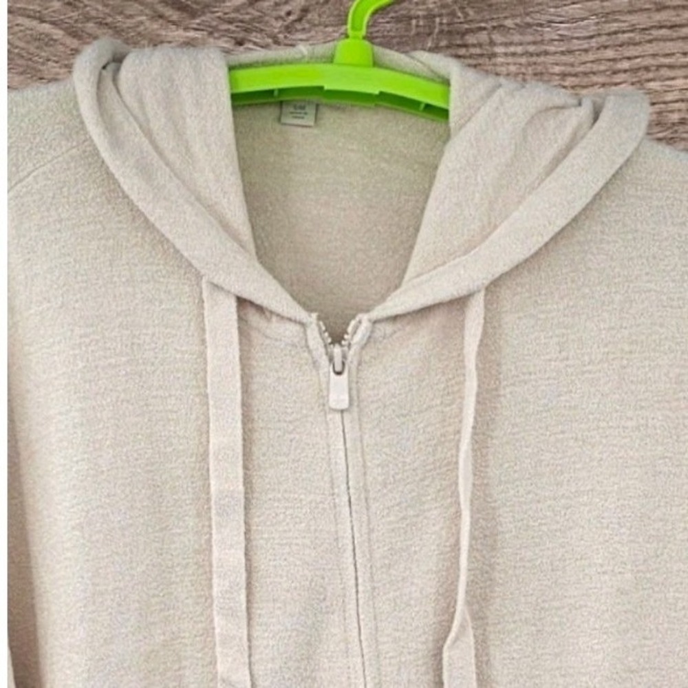 Barefoot Dreams CozyChic Ultra Lite Short Sleeve S/M Zip Up Hoodie Oversized - Picture 2 of 6